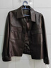 薩拉維夫（SLLAVIF）品牌輕奢2025秋季新款真皮皮衣荔枝紋女短款休閑夾克外套高檔皮衣 咖色 M 曬單實(shí)拍圖