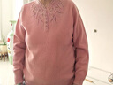金兔100%純羊毛衫媽媽秋冬半高領(lǐng)打底衫上衣中老年女保暖洋氣高檔毛衣 粉色 2XL 【建議120-140斤】 曬單實(shí)拍圖