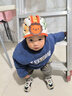 貝得力寶寶護(hù)頭防摔帽嬰幼兒學(xué)步跌倒防撞頭盔夏季透氣兒童頭部保護(hù)神器 防撞帽橘紅小獅子 贈(zèng)護(hù)膝 曬單實(shí)拍圖
