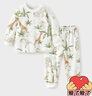 童泰（TONGTAI）嬰兒套裝四季純棉寶寶衣服男女童家居服內(nèi)衣上衣褲子綠色90碼 曬單實拍圖