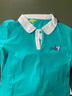 語(yǔ)縵短袖上衣T恤女夏季2025新款中年媽寬松運動(dòng)polo衫女士翻領(lǐng)短袖t恤 9825湖藍色 L 100-110斤 曬單實(shí)拍圖