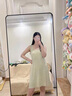雅鹿莫代爾涼感睡裙女士帶胸墊背心夏季無(wú)袖薄款吊帶睡衣可外穿家居服 AM11787【帶胸墊莫代爾裙】 M碼【80-100斤】 曬單實(shí)拍圖
