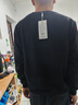 皮爾卡丹（pierre cardin）秋冬新款男士衛衣純棉t恤打底衫加絨加厚保暖圓領(lǐng)長(cháng)袖男 紳士黑 加絨 4XL 190碼【建議170斤-185斤】 曬單實(shí)拍圖