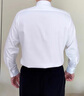 漢尼（HANY）【0感易打理】襯衫男長(cháng)袖白色商務(wù)正裝結婚休閑垂順舒適男士襯衣 安菲爾光學(xué)白 【微方領(lǐng)】【超修身版】 43 曬單實(shí)拍圖