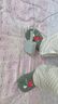 幼稚龍嬰兒地板鞋秋冬加絨加厚寶寶防滑鞋襪兒童居家學(xué)步鞋保暖防涼鞋 橄欖綠 14.5 M碼【腳長(cháng)14cm內】建議1.5-2.5歲 曬單實(shí)拍圖