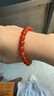 普陀山紅瑪瑙手串水晶瑪瑙手鏈轉運珠情侶生日禮物 曬單實(shí)拍圖