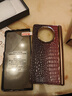 U&G榮耀Magic V3真皮小鱷魚(yú)紋手機殼VS3鎏金邊牛皮全包中軸鉸鏈防摔保護套V5奢華男女新款硬殼膜一體 寶石紅【中軸后殼+防窺玻璃】 榮耀Magic V3 曬單實(shí)拍圖