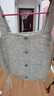 詩(shī)凡黎（‘S EIFINI）【商場(chǎng)同款】甜美別致絞花針織背心3EA132561 夾花灰 M 160/85CM 曬單實(shí)拍圖
