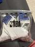 NBA襪子男士中筒休閑運動(dòng)襪秋季加厚毛圈精梳棉刺繡跑步籃球襪4雙 曬單實(shí)拍圖