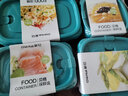 茶花（CHAHUA）塑料保鮮盒食品級可加熱大容量一次性快餐盒野餐打包盒湯碗水果 【12只裝】藍色四組 曬單實(shí)拍圖