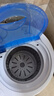 長(cháng)虹4.5KG雙桶洗衣機雙缸半自動(dòng)家用出租房宿舍小型迷你寶寶嬰兒童洗脫一體強力甩干抑菌除螨 藍色【升級款】洗脫兩用+抑菌除螨+不銹鋼脫水桶 曬單實(shí)拍圖