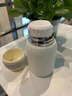 卡西諾保溫杯女生高顏值316不銹鋼大容量?jì)和袑W(xué)生吸管雙飲杯子 象牙白350ml 【杯蓋雙飲+隱藏提手】 曬單實(shí)拍圖