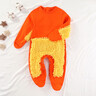 豹潛爬爬服爬行嬰兒春夏秋季寶寶拖布連體衣服防臟罩衣擦地板拖把空調 【標準款】桔色長(cháng)袖 包手包腳 72cm 80碼 曬單實(shí)拍圖