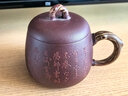 玖晟祥 宜興紫砂杯純手工泥繪蓋杯主人杯大茶杯底槽清絞泥家用喝水杯子 405ml底槽清絞泥蓋杯 曬單實(shí)拍圖
