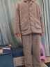 三槍【加絨倍暖】睡衣男泰迪絨翻領(lǐng)開(kāi)襟男士家居服套裝 曬單實(shí)拍圖