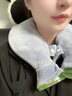 JCZS德國脖子肩頸熱水袋注水肩頸部神器護U型掛脖灌水暖水袋頸椎熱敷 【灰色檸檬貓】水晶絨 推薦色 U形肩頸熱水袋 曬單實(shí)拍圖