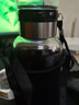 【送杯套】大容量加厚玻璃杯子便攜噸噸杯茶水分離帶杯套泡茶水杯 透明 1000ml噸噸桶 1只裝 曬單實(shí)拍圖