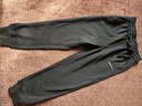 潮天士美式復古運動(dòng)休閑褲男寬松秋冬加絨加厚大碼潮牌哈倫褲男士束腳褲 黑色 M【100-130斤】 曬單實(shí)拍圖