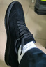 沙馳（SATCHI）男鞋 磨砂皮休閑皮鞋男黑色板鞋男戶(hù)外運動(dòng)鞋休閑鞋德訓鞋 曬單實(shí)拍圖
