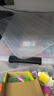 禧天龍塑料衣物收納箱玩具整理箱55L 透明 1個(gè)裝 帶輪 曬單實(shí)拍圖