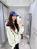 燦圖韓系重磅連帽衛(wèi)衣外套女裝春秋季新款開衫運動服小個子休閑上衣女 灰色 L 【建議110-120斤】 曬單實拍圖