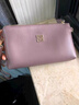 BEEGUCI頭層牛皮手拿包女包包2025新款手機零錢(qián)包長(cháng)媽媽氣質(zhì)斜挎小包真皮 藕紫色 曬單實(shí)拍圖