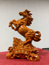 木雕馬擺件 實木紅木色馬到成功工藝品 木馬擺件開業(yè)喬遷禮物 A款：花梨木 躍馬成功 高30厘米 曬單實拍圖