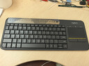 羅技（Logitech）K400Plus無(wú)線(xiàn)鍵盤(pán)觸控 安卓智能電視電腦筆記本辦公鍵盤(pán) 觸摸面板無(wú)線(xiàn)觸控鍵盤(pán)電池緊湊型即插即用 黑色 曬單實(shí)拍圖