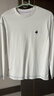 樂(lè )卡克法國公雞秋季男女同款長(cháng)袖T恤 象牙白色 XS 曬單實(shí)拍圖