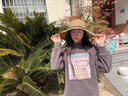 逸兼沙灘草帽女遮陽(yáng)帽夏天海邊度假出游大帽檐遮陽(yáng)優(yōu)雅可折疊太陽(yáng)帽子 優(yōu)雅草帽【卡其色】 (均碼，頭圍54-59cm左右) 曬單實(shí)拍圖