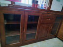 凡星澤實(shí)木餐邊柜矮柜餐廳邊柜酒柜靠墻現代簡(jiǎn)約客廳茶水柜碗柜收納柜 1.6米胡桃色【160x40x90cm】 曬單實(shí)拍圖