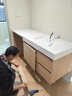 惠達（HUIDA）浴室柜組合洗漱臺巖板無(wú)縫盆實(shí)木洗手臺衛浴柜衛生間洗臉盆柜組合 160CM智能鏡柜款 曬單實(shí)拍圖