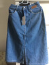 香影復古藍色牛仔半身裙女2026夏季新款梨形身材顯瘦高腰a字裙子 牛仔藍 M 曬單實(shí)拍圖
