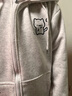 女童秋冬季慵懶風(fēng)衛衣外套中大童加絨日系連帽開(kāi)衫新款拉鏈上衣服 白灰開(kāi)衫【加絨】 150 曬單實(shí)拍圖