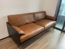 NORHOR進(jìn)口原版Root Branch/北歐表情/中古復古焦糖色YUZU實(shí)木真皮沙發(fā)G 煙熏橡木駝色2m款 現貨 曬單實(shí)拍圖