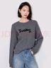 初語(yǔ)格雷系穿搭字母毛衣女2024年秋冬新款厚實(shí)保暖圓領(lǐng)套頭針織衫 深灰色預售12-25 M 曬單實(shí)拍圖