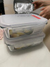 乐扣乐扣耐热玻璃保鲜盒微波炉饭盒上班族学生带饭便当包餐盒套装750ML*2 实拍图