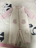 戴維貝拉（DAVE＆BELLA）嬰兒睡衣新生兒連體衣男寶爬服女寶衣服0-3個月秋冬新款外出服 灰粉色【DB4237051】 90cm （建議身高80-90cm） 曬單實拍圖