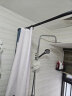 施香曼浴帘套装免打孔隐形防水布卫生间浴室隔断帘淋浴折叠弧形干湿分离 瞅啥呢 A款+帘宽1.8米x2米高+1.8米挡水 实拍图