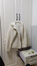 無(wú)印良品（MUJI）女式長(cháng)毛抓絨拉鏈連帽衫女外套長(cháng)袖25年秋季新品搖粒絨短外套女裝 象牙色 M （160/84A） 曬單實(shí)拍圖