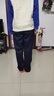 校服褲子小學(xué)生初中生秋季冬季寬松運動(dòng)褲男女童休閑長(cháng)褲 藏青色二條杠 加絨 2XL 曬單實(shí)拍圖
