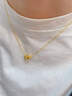 中國黃金（CHINA GOLD）黃金項鏈女士足金環(huán)環(huán)相扣項鏈生日禮物送女友老婆 【京速達】足金環(huán)環(huán)相扣項鏈約3.2g 曬單實(shí)拍圖