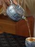 奢龍輕奢純銀茶壺茶杯功夫茶具小套裝陶瓷鎏銀一壺兩杯泡茶壺送禮 福龍高照鎏銀套裝 禮盒包裝 曬單實(shí)拍圖