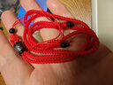 夢(mèng)逸紫檀吊墜繩蜜蠟掛繩男款繩女款吊墜繩項鏈繩可調節繩墜繩 紅色 曬單實(shí)拍圖