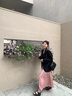 GARNUO黑色小西裝外套女2025早春秋季新款小個子高級感寬松休閑西服套裝 黑色【西服】 XS【80-100斤】 曬單實(shí)拍圖