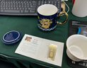 中藝盛嘉景德鎮陶瓷器茶杯霽藍釉瓷琺瑯彩工藝品杯子帶蓋茶杯養生杯馬克杯 【套裝版】500ml 曬單實(shí)拍圖