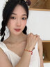 周鼎生素圈平安扣黃金轉(zhuǎn)運(yùn)珠紅繩手鏈編繩男款女生本命手繩足金情侶 紅繩2粒金珠+小平安扣 約0.8-1g 曬單實(shí)拍圖