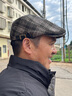 蘇木佰格紋貝雷帽男士冬季加絨保暖前進(jìn)帽中年爸爸老頭帽老人爺爺鴨舌帽 咖色【單帽】 均碼 （56-59CM） 曬單實(shí)拍圖