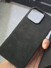 Sipolg蘋(píng)果iPhone16翻毛皮16Promax磁吸新款手機套Plus高級感Alcantara歐締蘭保護套全包簡(jiǎn)約防摔高檔 蘋(píng)果16Plus  鈦灰色  [磁吸充電] 曬單實(shí)拍圖
