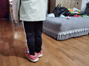 特步童裝女童加絨褲子拼接長(cháng)褲春秋新款兒童秋裝中大童運動(dòng)褲 正黑色 130cm 曬單實(shí)拍圖